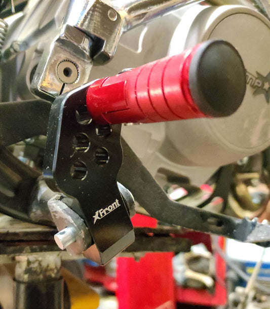 Repose pied CNC pitbike surélevés, réglables, pliables.