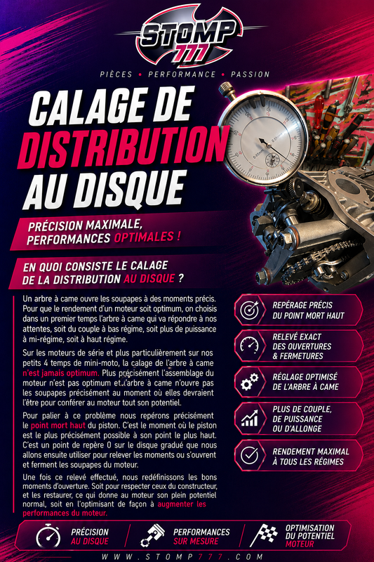 Calage de distribution au disque gradué