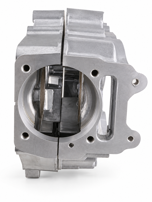 Carter moteur Bull Racing 71 mm architecture Lifan pour haut moteur Innova
