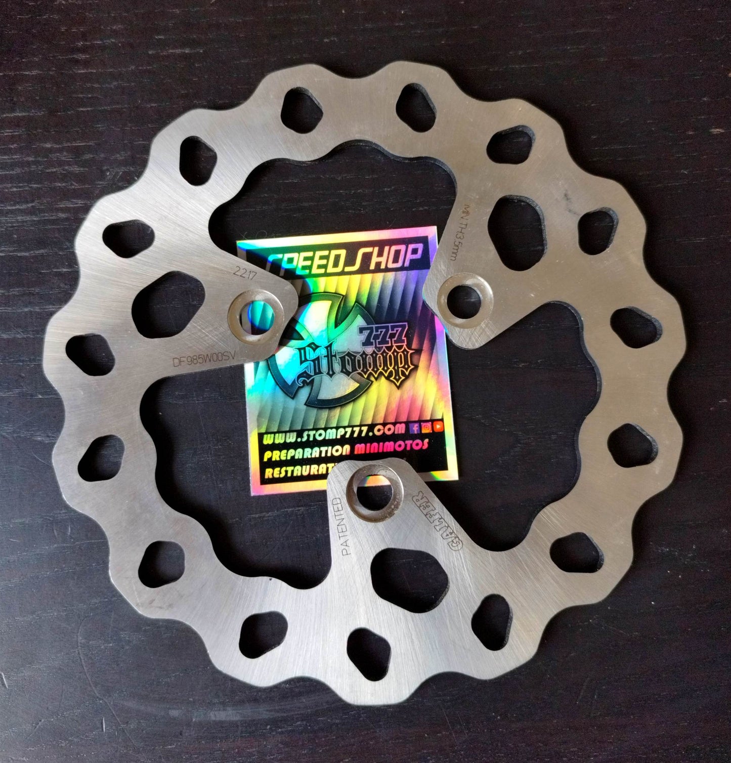 Disque frein Galfer 190mm 3 trous