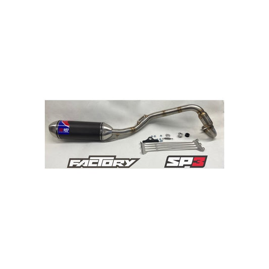 Echappement Scalvini Racing by Mini107 single black alu pour YCF châssis SP2 - SP3 2012 / 2022