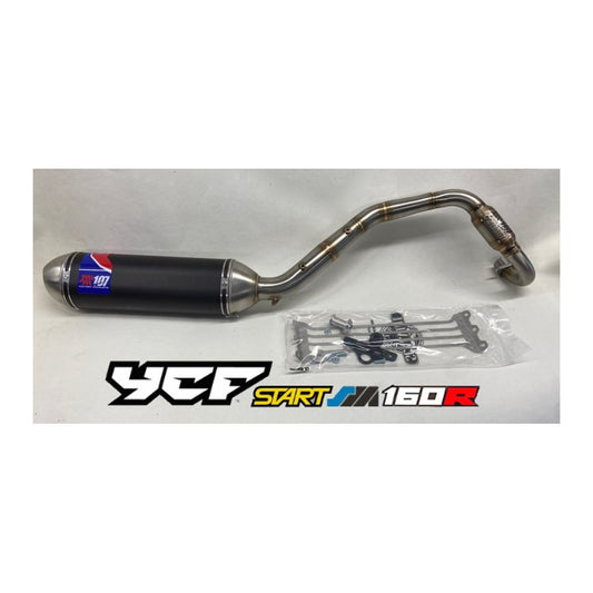 Echappement Scalvini Racing by Mini107 single alu Inox pour YCF Start SMR 160 Daytona / Toakawa / YX